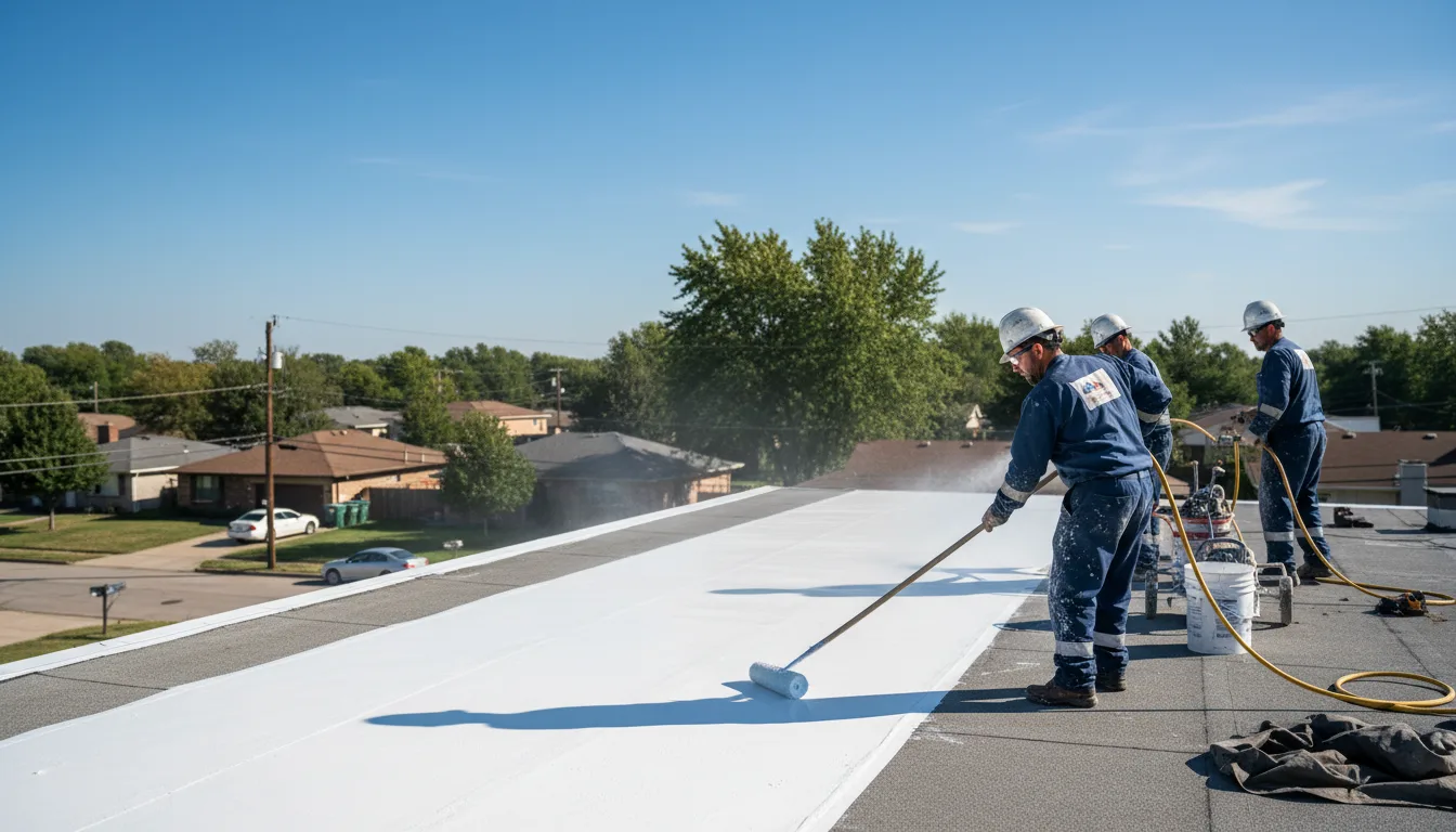Commercial roof coating in Barnesville, PA near me